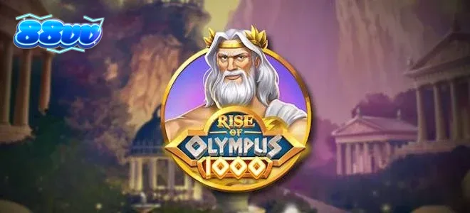 Giao diện trò chơi Rise of Olympus 1000 với các vị thần Hy Lạp